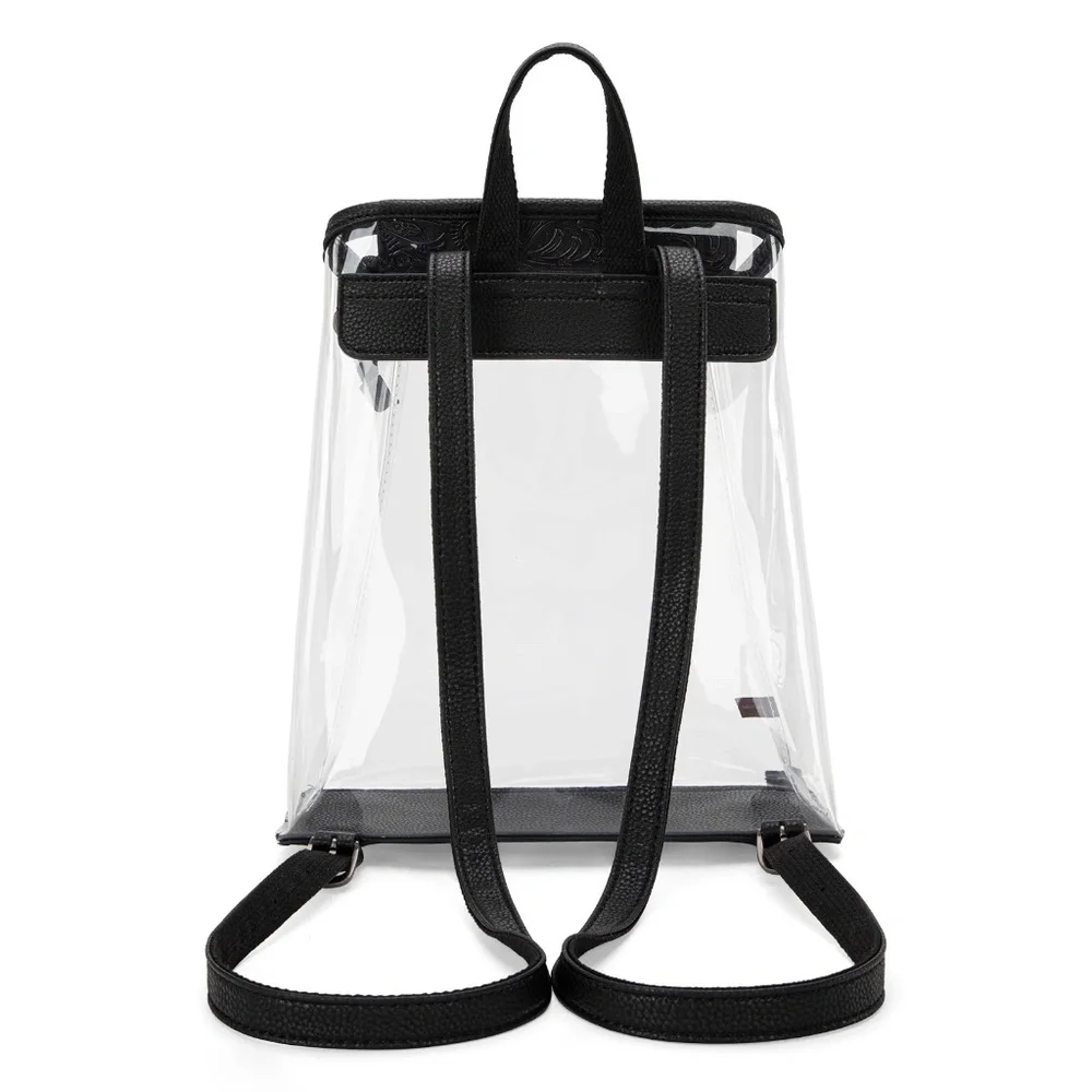 Montana West Western Clear Backpack- Black